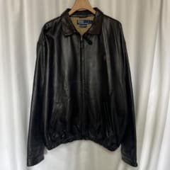 Polo ラルフローレン レザー ライダース L 90s 本革 黒 茶 - メルカリ