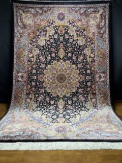 最高級 ペルシャ絨毯シルク イラン クム産 約225万ノット151×227cm 最高級ペルシャ絨毯シルク イラン クム 150×226cm 大型225万ノット