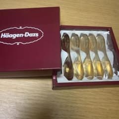 ハーゲンダッツ　オリジナルスプーン　ステンレス　金メッキ仕上げ　5本入りのサムネイル