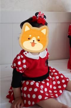 ディズニー　ロンパース 80 ハロウィン　コスプレ　ミニー　カチューシャ付きのサムネイル