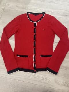 TOMMY HILFIGER カーディガン レッド Sのサムネイル