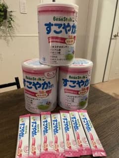 BeanStalk すこやかM1 粉ミルク 3缶+スティック7本 - メルカリ