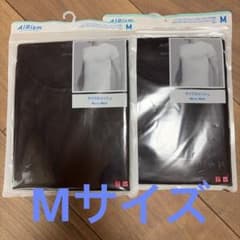 ユニクロ エアリズム マイクロメッシュ クルーネック半袖 Mサイズ 2枚セットのサムネイル