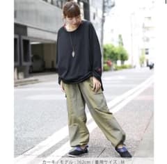 パッチワーク風カーゴパンツ ワイドパンツのサムネイル