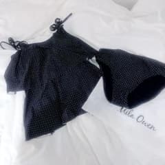 【週末セール】Mila Owen ブラック 水玉 セパレート水着のサムネイル
