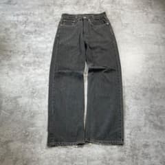 W32 L32】 usa levi's 先染ブラック リーバイス 569 - メルカリ