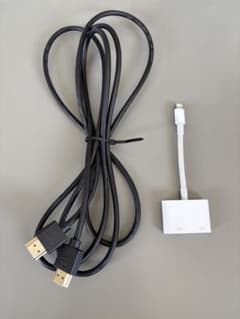 純正品！美品！Apple Lightning  & HDMIケーブルのサムネイル