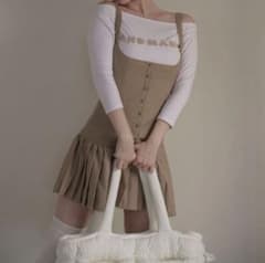 ワンピース andmary Jade set mini dress beige Andmary Jade set mini dress beige - メルカリ
