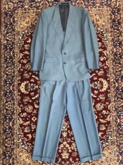 90sVINTAGE　smoky-blue 2B setup suitのサムネイル