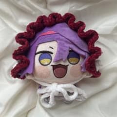 ちびぐるみ ヘッドドレス リボン ぬい服 ハンドメイド 編み物 ピンク