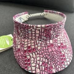 クロコダイルパターン バイザー ピンクのサムネイル