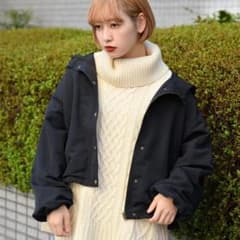 ボアライナー付袖ボリューム2WAYマウンテンパーカー / kutirのサムネイル
