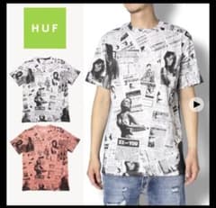 HUF 新聞記事プリント Tシャツのサムネイル