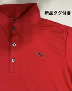 PUMA 赤 Lサイズ シャツ新品タグ付きPUMAショップ品 - メルカリ
