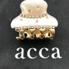accaアッカ レア色ダブルクリスタル付きクリップヘアアクセサリー accaアッカ レア色ダブルクリスタル付きクリップヘアアクセサリー