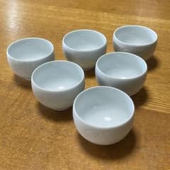 奥川俊右衛門 白磁 汲出茶碗 6客揃 湯呑 ぐい呑 有田 - メルカリ