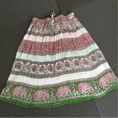 9/9お値下げ♡エスニック 民族 ひざ丈 スカートのサムネイル