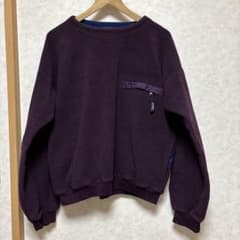 レア 希少 patagonia 90s ボートネック フリース エッグプラント 