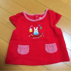 ミキハウス♡うさこチュニックトレーナー 半袖 80cmのサムネイル