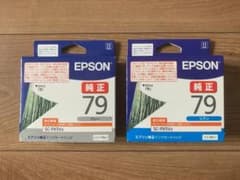 EPSON 純正インクカートリッジ 79 グレー シアン 2個セットのサムネイル