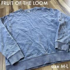 FRUIT OF THE LOOM ウォッシュ加工トレーナープルオーバー M L
