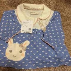 クーラクール☆新品☆斜めボタン、プルオーバー☆ブルーのサムネイル