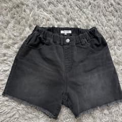 GLOBAL WORK ブラック デニムショートパンツ150のサムネイル