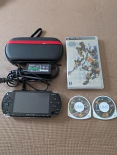 [곧바로 놀 수있는 세트] PSP 본체 블랙 + 소프트 3 개 + 부속품