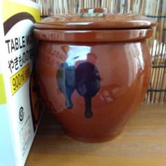 ♥お値下げしました。やきものの容器　常滑焼　源壺900ml(5合)のサムネイル