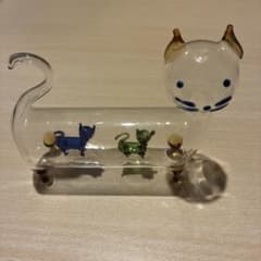 猫型ガラスインテリアのサムネイル
