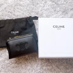 CELINE セリーヌ チェーンクラッチ /スムースカーフスキン 黒 - メルカリ