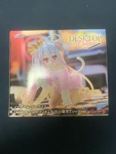 노게임·노라이프 Desktop Cute 화이트 고양이 귀 T셔츠 ver 미개봉