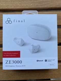 final  ファイナル　ZE3000 ワイヤレスイヤホン　ホワイトWHITEのサムネイル