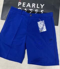 新品 マスターバニー 2WAYストレッチジャガード ショートパンツ(4)M/青 新品 マスターバニー 2WAYストレッチジャガード ショートパンツ(4)M/青