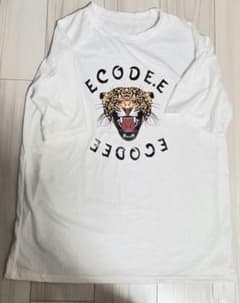タイガー プリントTシャツ ゆったりシルエット ホワイト フリーサイズ 虎