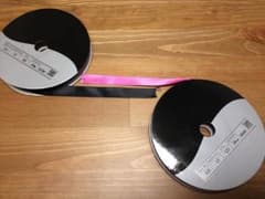 【二巻き中古】リボン 黒 ピンクのサムネイル
