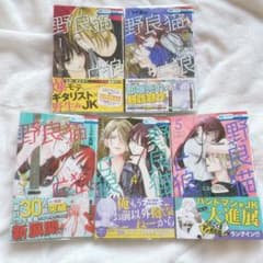 ま*い様 【特典2種付き】 野良猫と狼 既刊全巻※全巻初版・帯付き 即購入❌のサムネイル