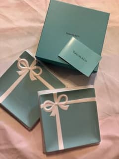 TIFFANY ティファニー　ブルーボウデザートプレート　ペアのサムネイル