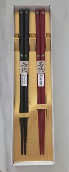 若狭塗箸 天然あわび貝 夫婦箸 2膳セット - メルカリ