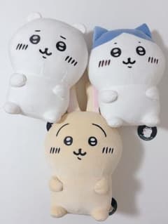 w*3님 치이카와 앉아 봉제인형 M 하치와레 토끼 3체 세트 레어 대