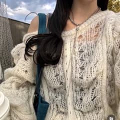 Kastane シャーリング透かしニットのサムネイル