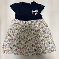 キッズ 半袖ワンピース 花柄 100のサムネイル