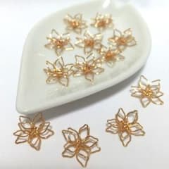 立体ワイヤーフラワーパーツ②10個セットのサムネイル