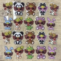アメステ ロールシール切り売り10柄×2シート（キラキラシール20枚