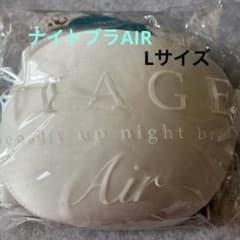 VIAGE ヴィアージュ ナイトブラ AIRエアー Lサイズ ホワイト×グレーのサムネイル