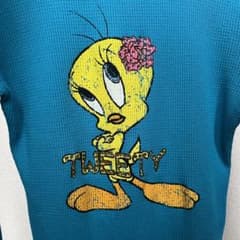 Thumbnail of 未使用 Priorities Tweety ワッフル ロンＴ ビジュー ブルー