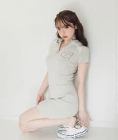andmary Eve knit mini dress gray - メルカリ