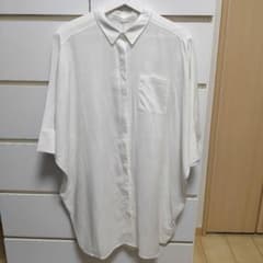 新品 KBF 麻混BIGシャツ ホワイトのサムネイル