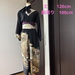彩　着物リメイク♪ 未使用黒留袖からタックワンピース❣️のサムネイル