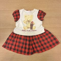 シャーリーテンプル　くま　チェックワンピースのサムネイル